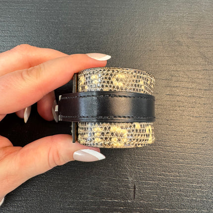 Bracelet Manchette Lézard Hermès