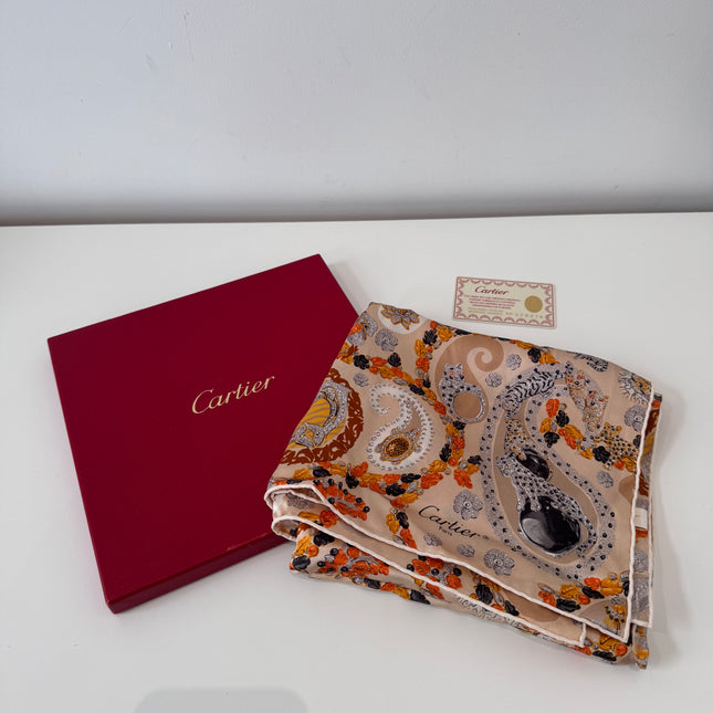 Carré de soie Cartier