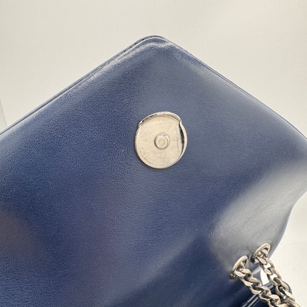 Sac Loulou Small Saint Laurent Bleu Marine