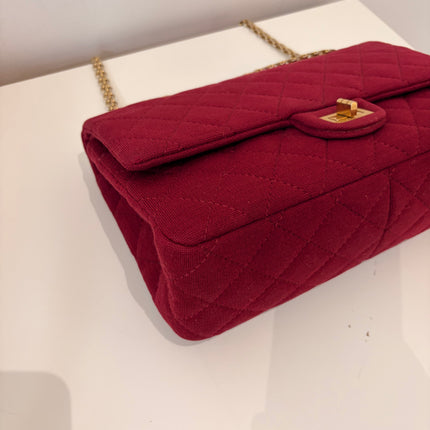 Sac Chanel 2.55 jersey framboise