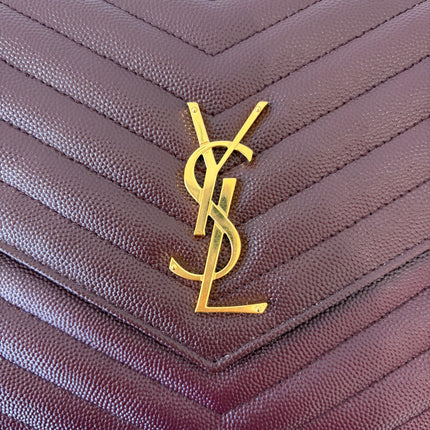 Pochette dragonne Saint Laurent Cassandre Burgundy