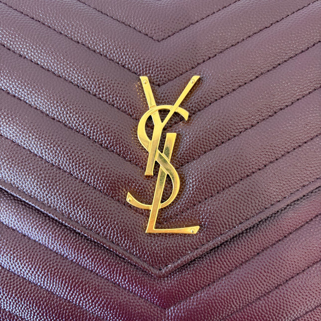 Pochette dragonne Saint Laurent Cassandre Burgundy