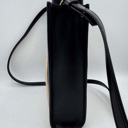 Sac Celine Cabas Vertical Toile Beige