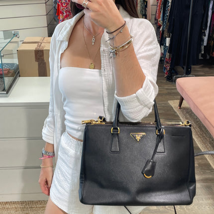 Cabas Prada Galleria GM noir
