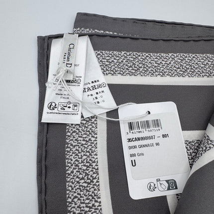 Carré Dior oblique Gris 90cm