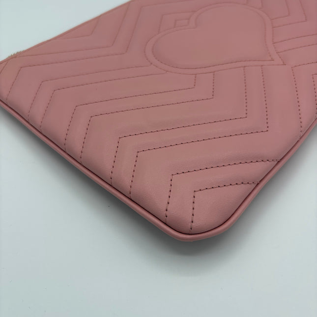 Pochette cuir GG Marmont Gucci