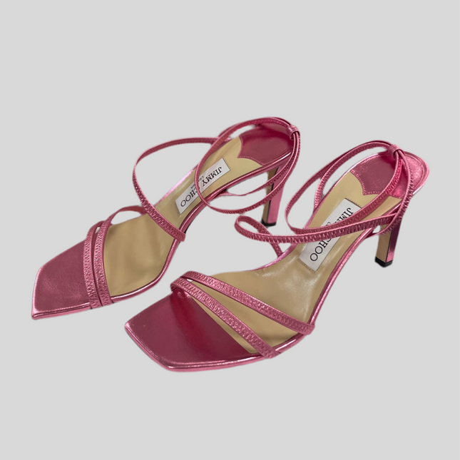 Sandales Jimmy Choo en cuir rose T38 1/2