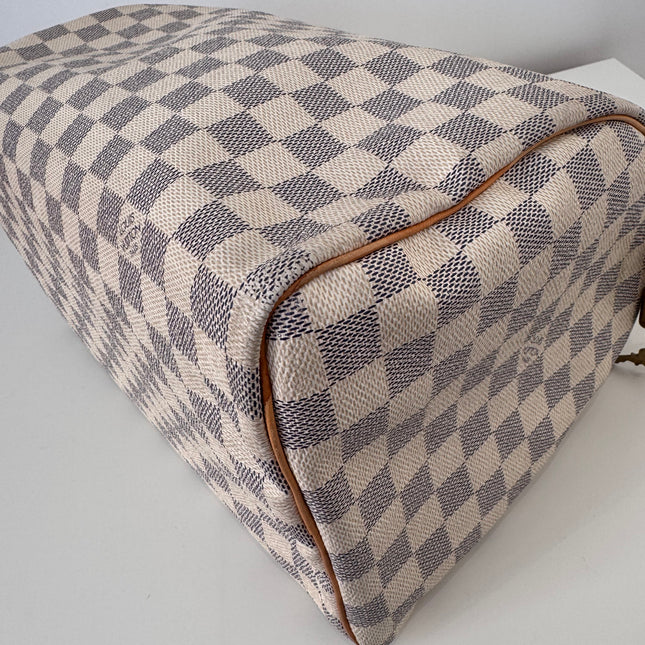 Sac Louis Vuitton Speedy 30 damier azur