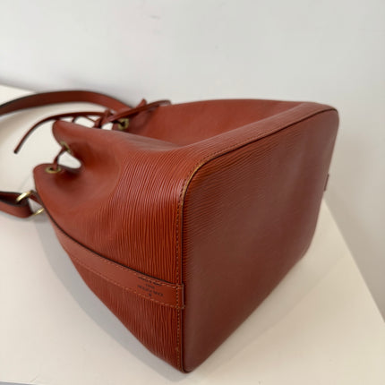 Sac Louis Vuitton Noé PM Cuir Épi Cognac