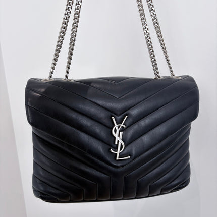 Sac Saint Laurent Loulou Medium Marine