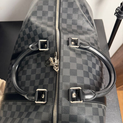 Sac Louis Vuitton Keepall 55 damier graphite
