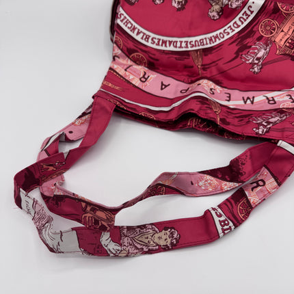 Sac Hermès en soie Jeu des Omnibus