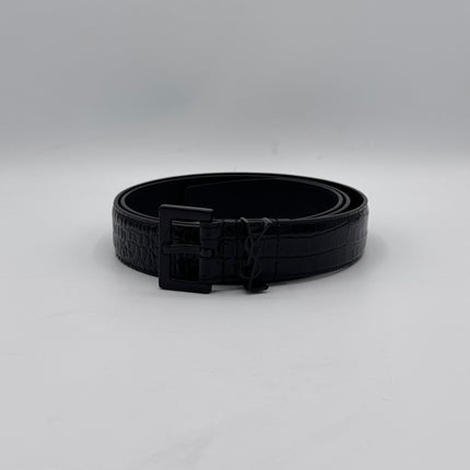 Ceinture Saint Laurent Cassandre Full Black