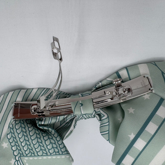 Barrette Hermès Grenelle en soie