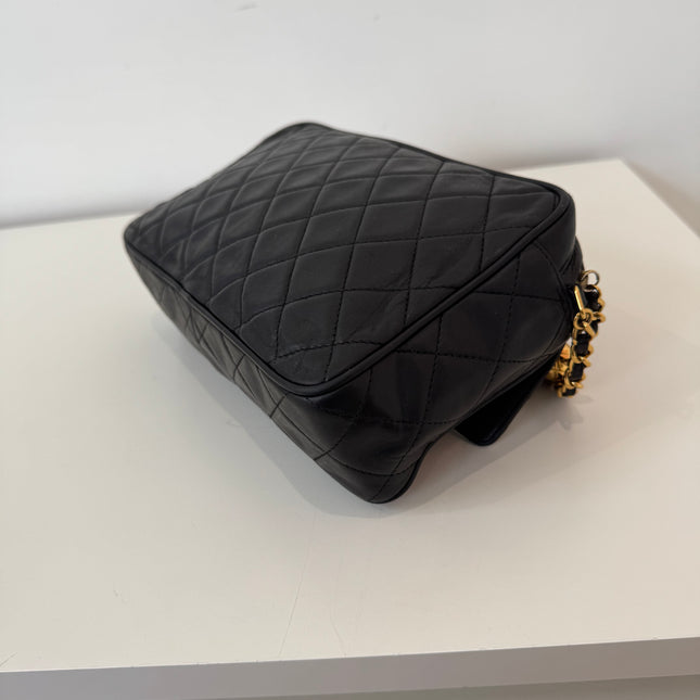 Sac Chanel caméra noir vintage