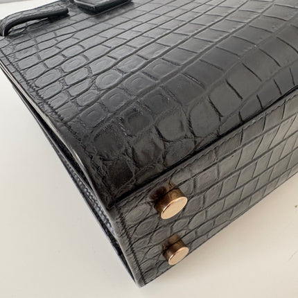 Sac de jour Saint Laurent embossé crocodile baby