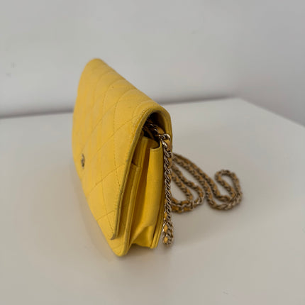 Sac Chanel Wallet on Chain Jaune