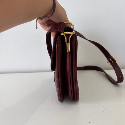 Sac Celine Bordeaux macadam bandoulière