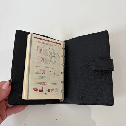Couverture Agenda Louis Vuitton PM Cuir Épi Noir