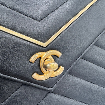 Sac Chanel Chevrons Noir