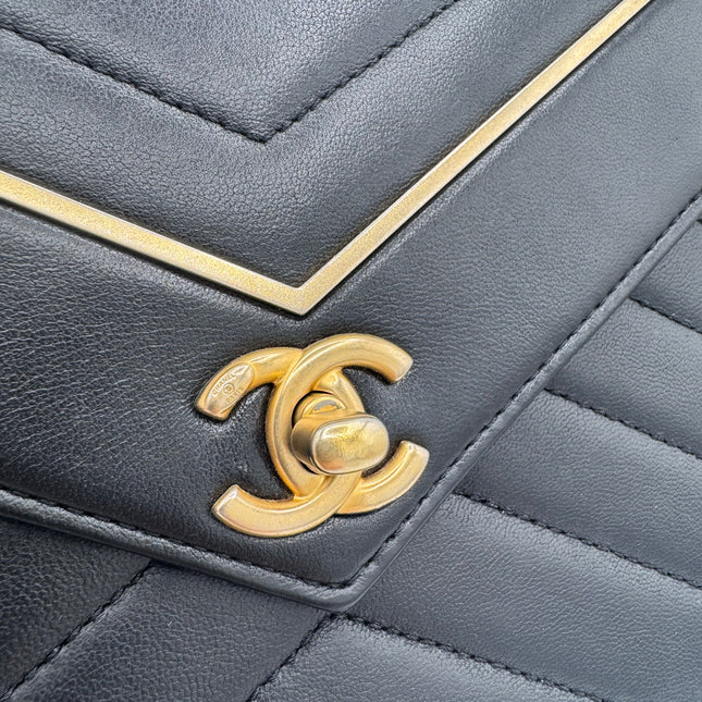Sac Chanel Chevrons Noir