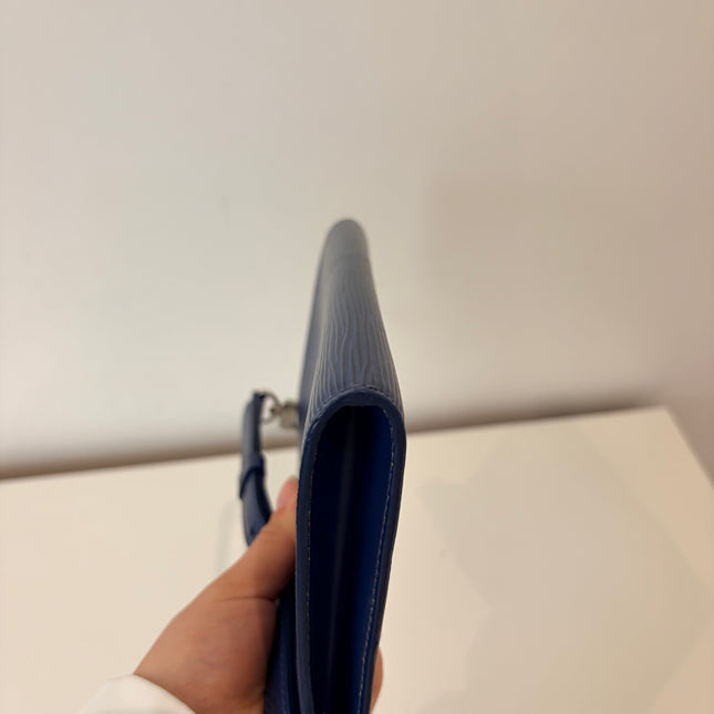 Pochette Accessoires Louis Vuitton Cuir Épi Marine