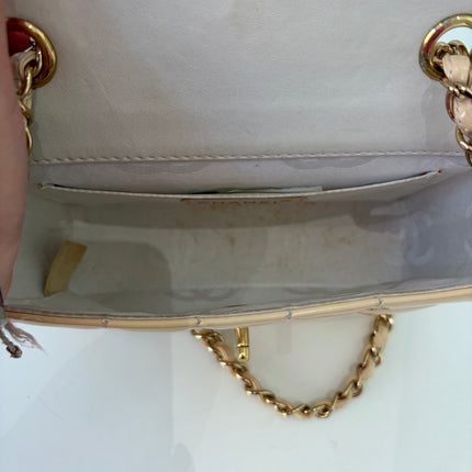 Sac Chanel Mini East West Chocolate Bar Beige