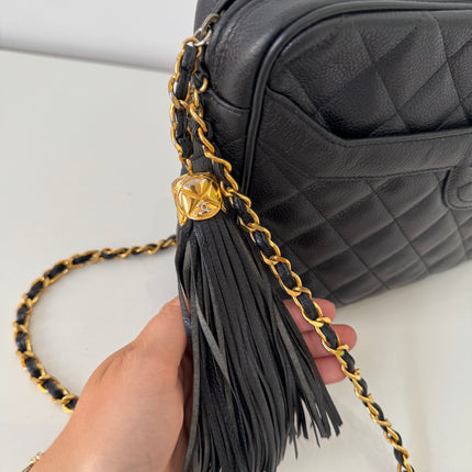 Sac Chanel Caméra GM Cuir Caviar Noir