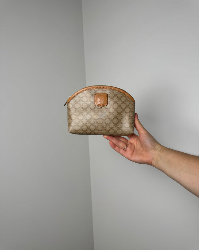 Trousse cosmétique Celine Macadam beige