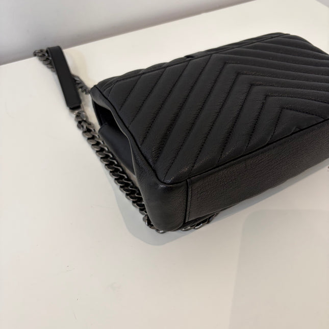 Sac Saint Laurent Collège medium noir
