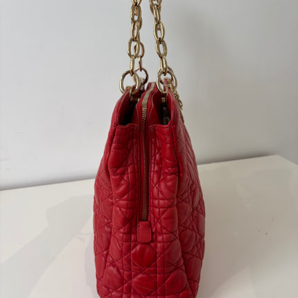 Sac Dior Grand Shopping Rouge