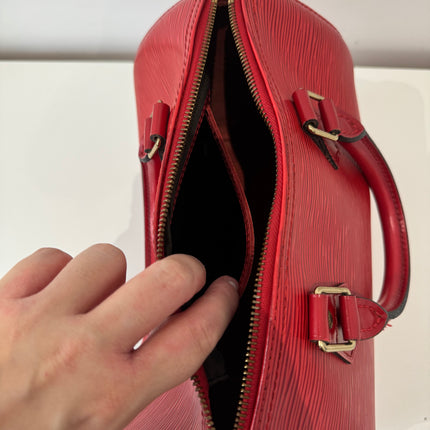 Sac Louis Vuitton Speedy 25 Épi Rouge