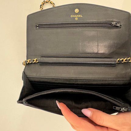 Sac Chanel Wallet On Chain Noir vintage
