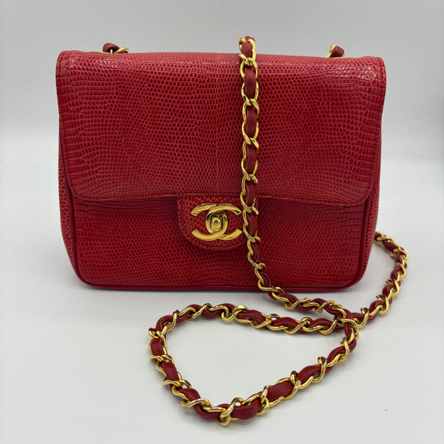 Sac Chanel Mini Square Lézard