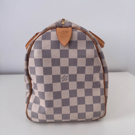 Sac Louis Vuitton Speedy 30 damier azur