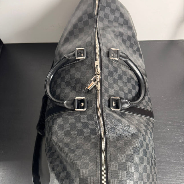 Sac Louis Vuitton Keepall 55 damier graphite