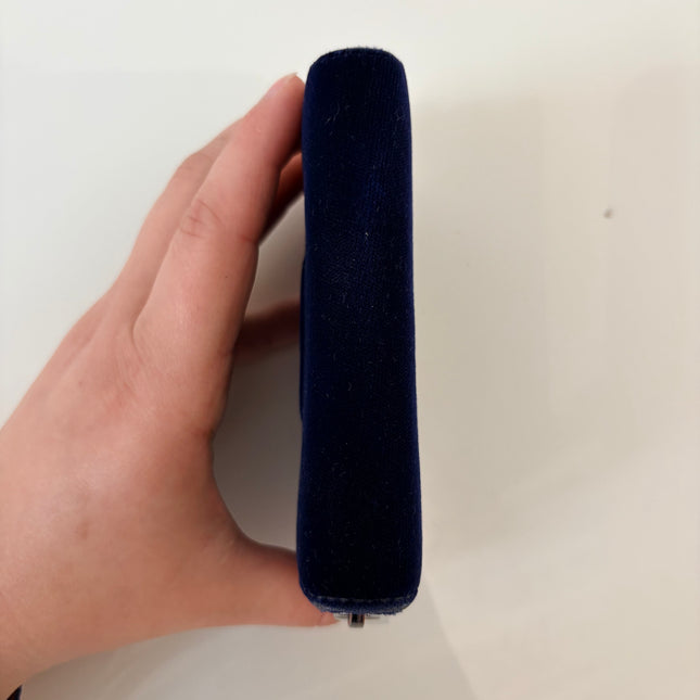 Porte monnaie Chanel bleu velours