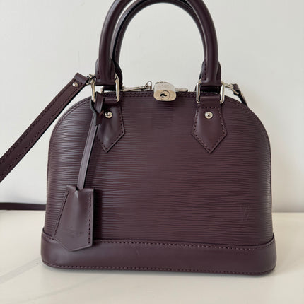 Sac Louis Vuitton BB Alma Cuir Épi Prune