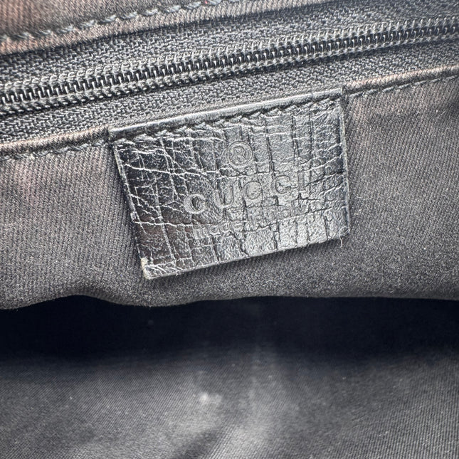 Sac Gucci Jackie toile et cuir noir