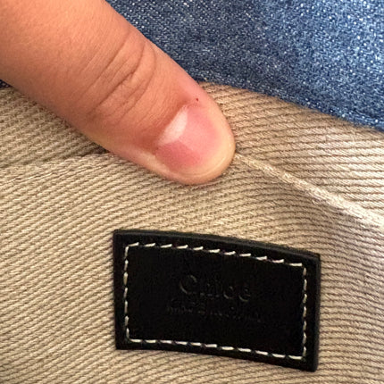 Sac Chloé Woody Bleu jean