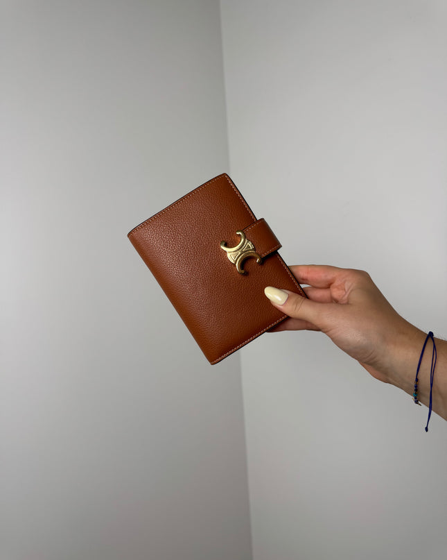 Portefeuille Celine Triomphe Moyen Tan