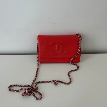Sac Chanel Wallet on chain Corail