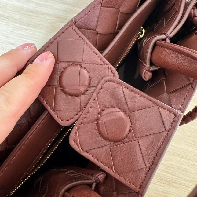 Sac Andiamo Petit Bottega Veneta Marron Sapele