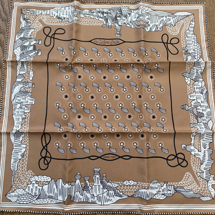 Bandana Hermès 55cm Les canyons étoiles