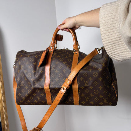 Sac Keepall 50 bandoulière Louis Vuitton