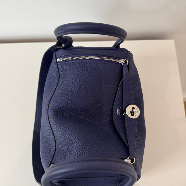 Sac Hermès Lindy 26 marine