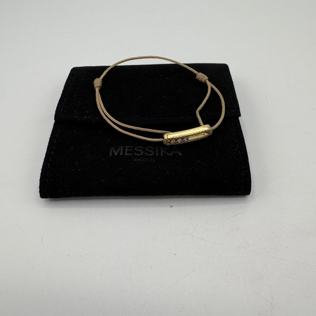 Bracelet Messika cordon beige pavé care(s)