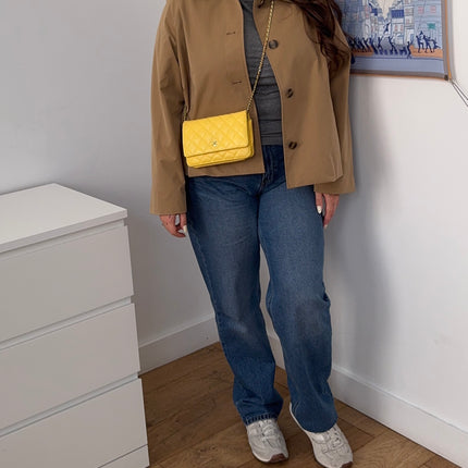 Sac Chanel Wallet on Chain Jaune