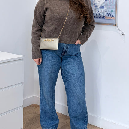 Sac Pochette Dior J'adior bandoulière mordoré
