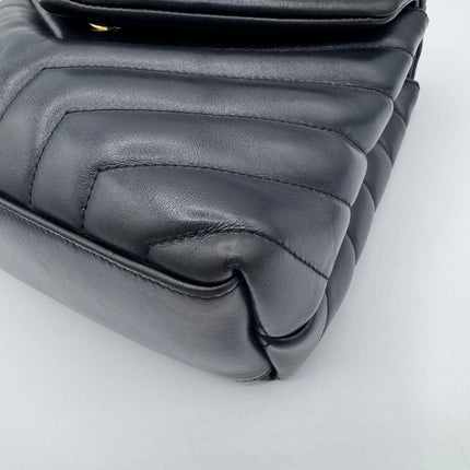 Sac Loulou Small Noir Saint Laurent
